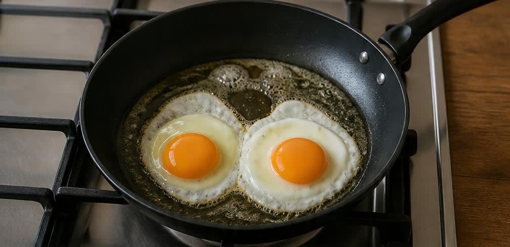 Britisches Spiegelei auf Toast mit Kochschinken – Zubereitung Schritt für Schritt – Eier braten vorbereiten