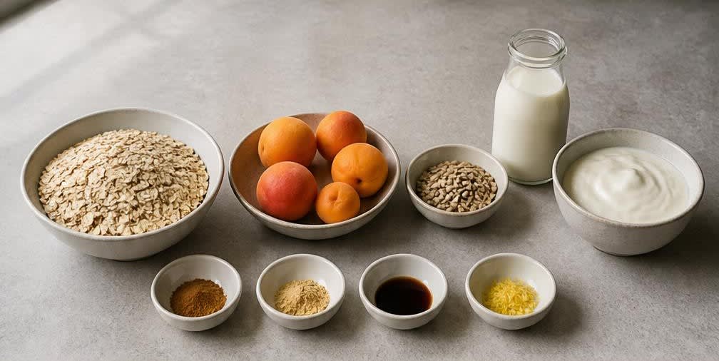 Hafer-Müsli mit Aprikosen und Sonnenblumenkernen – Zutaten