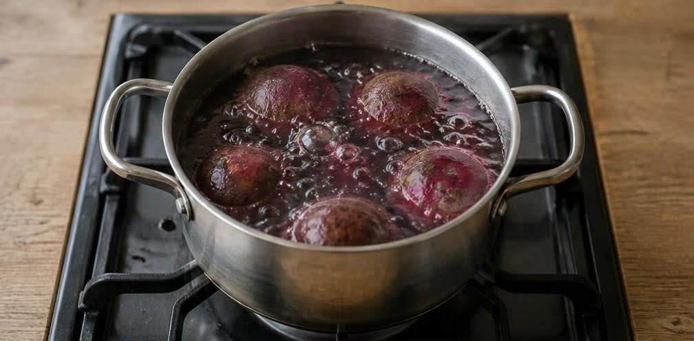 Eingelegte skandinavische Rote Bete mit Kräutern – Zubereitung Schritt für Schritt – Rote Bete kochen