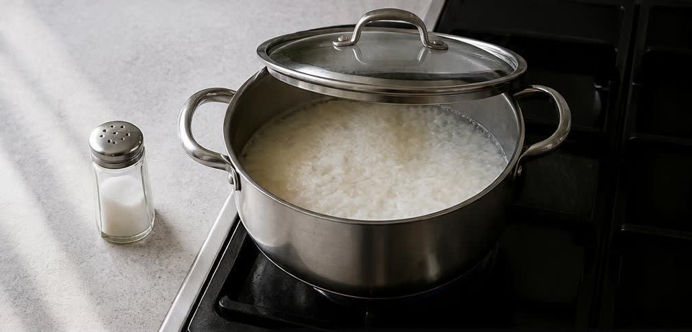Cremiges Thai-Tofu-Curry mit Brokkoli – Zubereitung Schritt für Schritt – Reis kochen