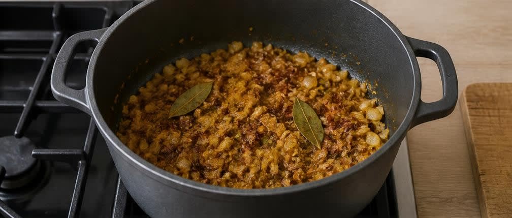 Jollof-Reis mit Gemüse – Zubereitung Schritt für Schritt – Gewürze rösten