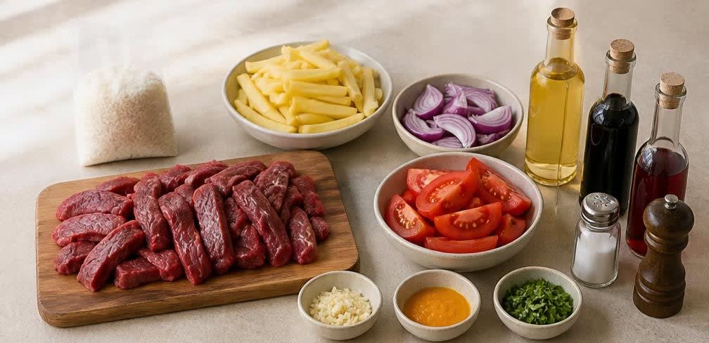 Lomo Saltado vom Rinderfilet – Zutaten