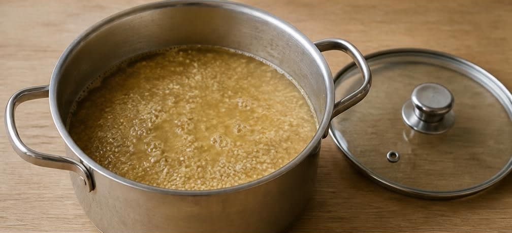 Peruanische Quinoa-Pfanne mit schwarzer Bohnen-Salsa – Zubereitung Schritt für Schritt – Quinoa kochen