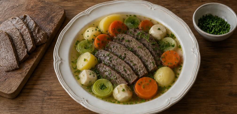 Klassischer Tafelspitz mit Wurzelgemüse – Zubereitung Schritt für Schritt – Anrichten