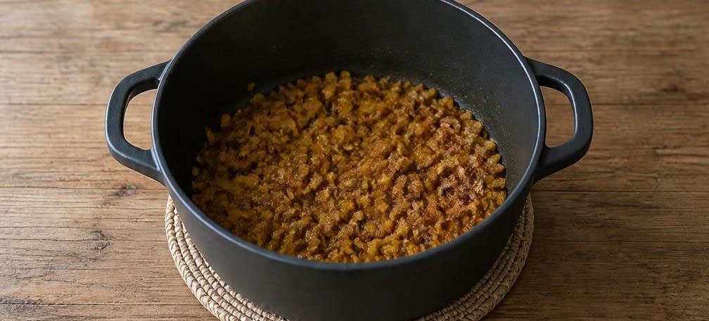 Marokkanischer Couscous mit Kürbis und Kichererbsen – Zubereitung Schritt für Schritt – Gewürze mitrösten