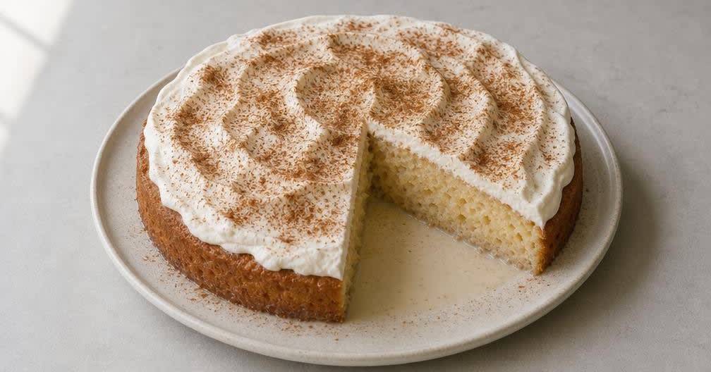 Tres Leches aus Frischmilch – Zubereitung Schritt für Schritt – Anrichten