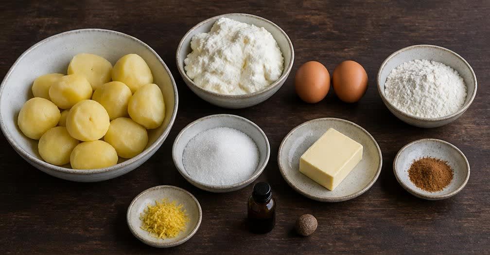 Sächsische Quarkkeulchen mit Zimt und Zucker – Zutaten