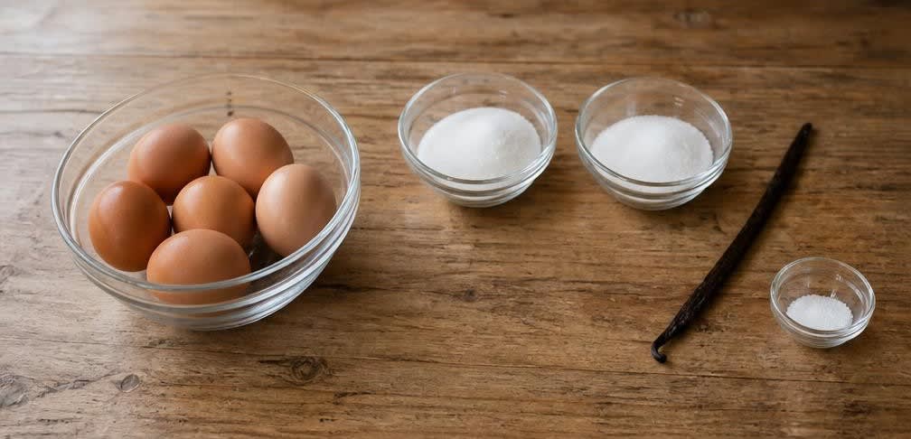 Klassische Crème Brûlée mit echtem Karamell – Zutaten