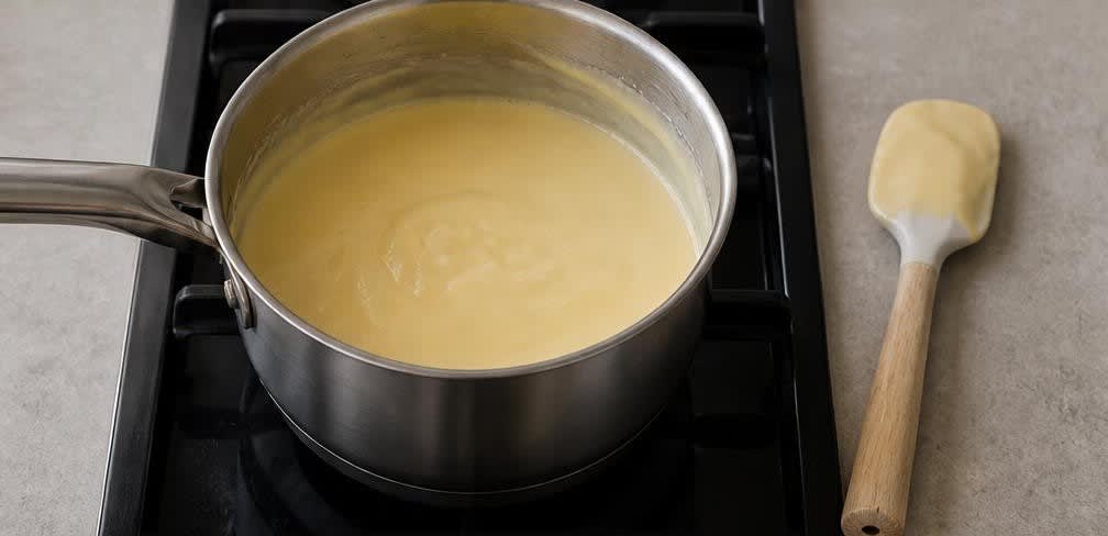 Cremiges Gelato aus nicht homogenisierter Vollmilch – Zubereitung Schritt für Schritt – Eismasse kochen