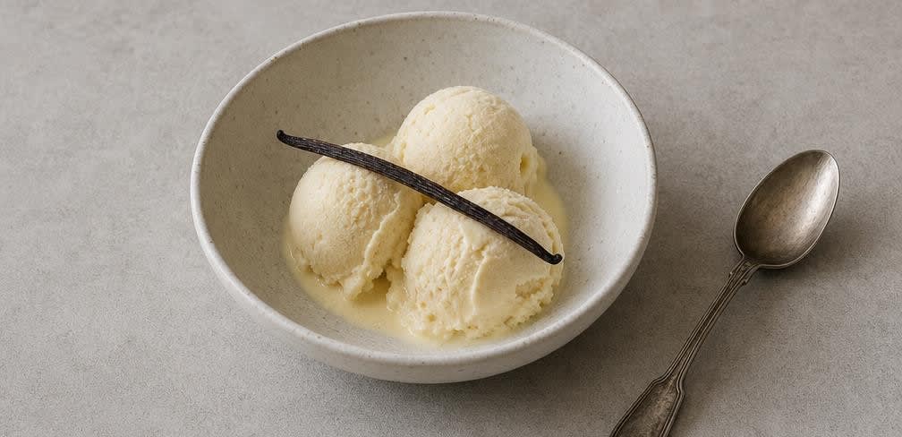 Cremiges Gelato aus nicht homogenisierter Vollmilch – Zubereitung Schritt für Schritt – Anrichten