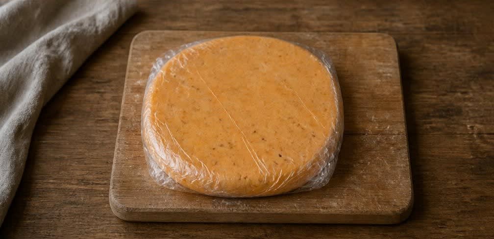 Knusprige Cheddar-Käsecracker – Zubereitung Schritt für Schritt – Teig kühlen