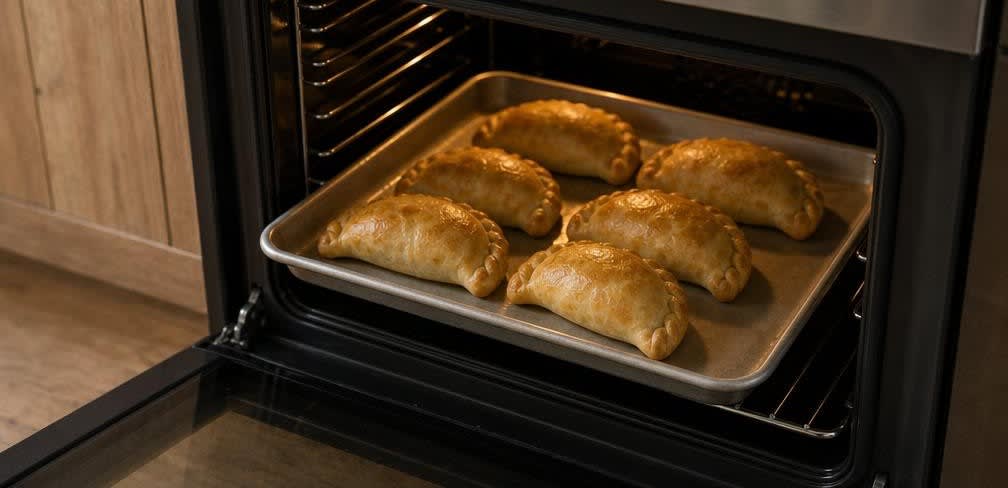 Klassische argentinische Empanadas mit Rinderhack – Zubereitung Schritt für Schritt – Im Ofen backen