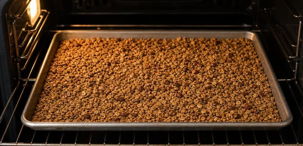 Klassisches amerikanisches Honig-Nuss-Granola – Zubereitung Schritt für Schritt – Im Ofen backen