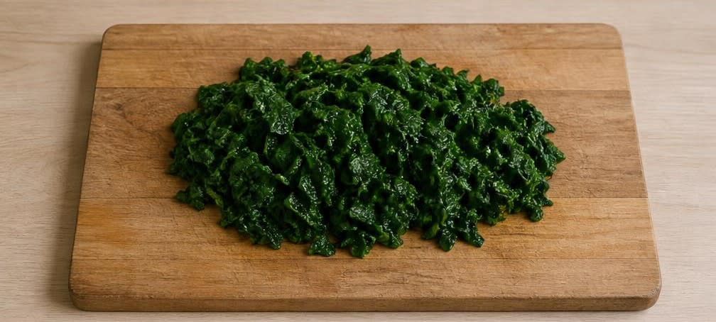 Cremiges Rührei auf blanchiertem Blattspinat – Zubereitung Schritt für Schritt – Spinat vorbereiten