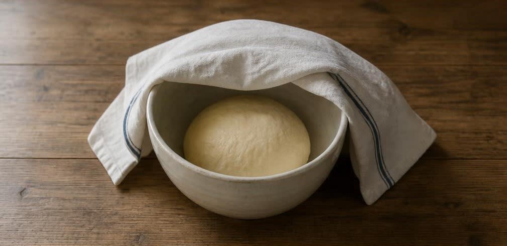 Französische Butter-Croissants mit klassischer Tourierung – Zubereitung Schritt für Schritt – Teig kneten und ruhen lassen