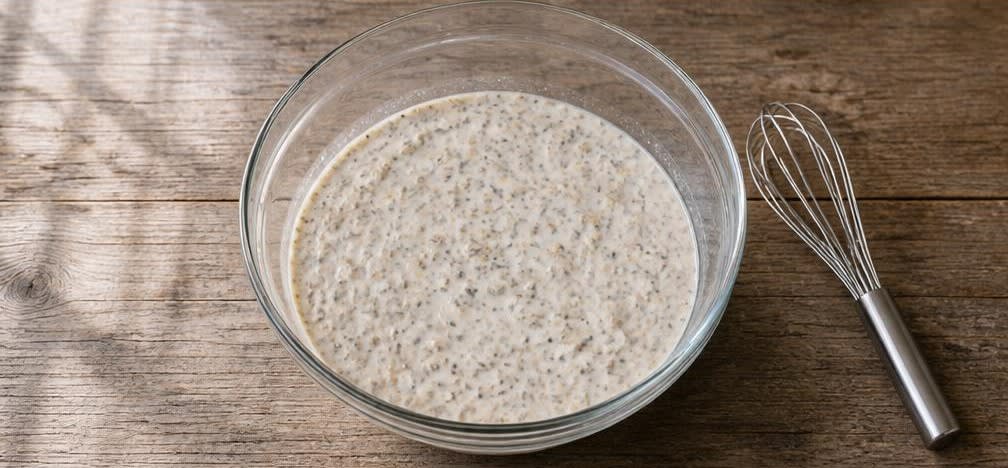 Dicke Overnight Oats mit Beeren – Zubereitung Schritt für Schritt – Overnight Oats-Mischung herstellen
