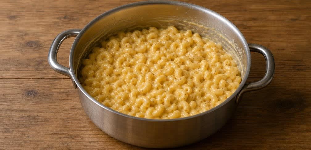 Klassische Mac and Cheese mit selbst geriebenem Cheddar – Zubereitung Schritt für Schritt – Makkaroni in Käsesauce