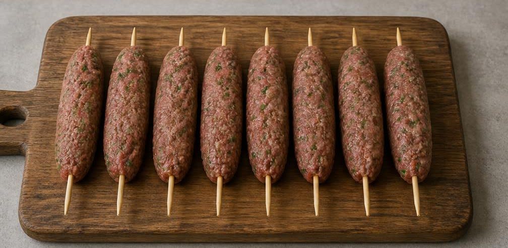 Libanesische Kafta mit hausgemachter Tahini-Sauce – Zubereitung Schritt für Schritt – Kafta formen