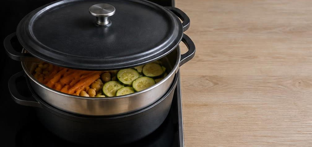 Couscous Royale mit gedämpftem Gemüse – Zubereitung Schritt für Schritt – Schmoren und Dämpfen