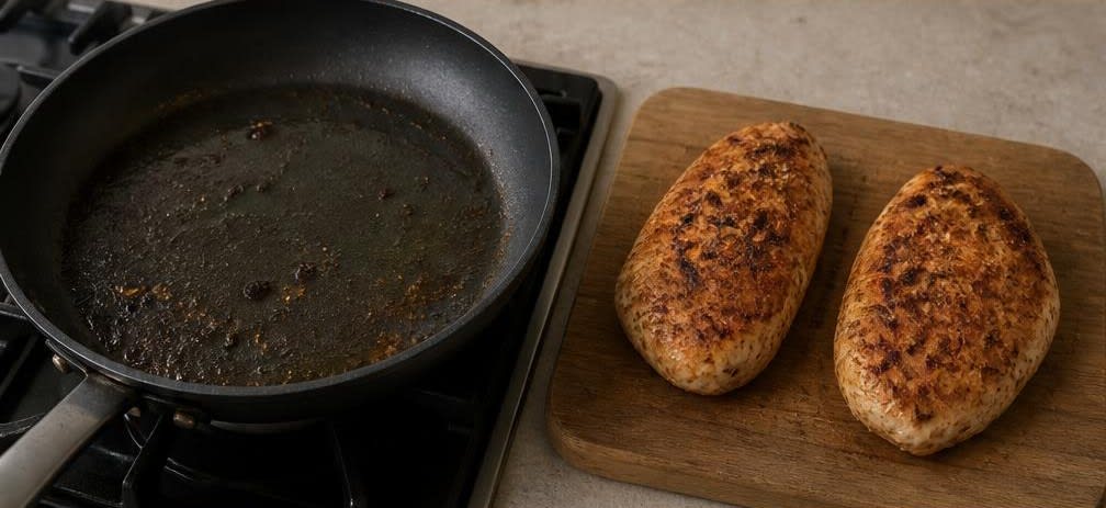 Saftige Hähnchenbrust auf lateinamerikanischem Süßkartoffel-Stampf – Zubereitung Schritt für Schritt – Hähnchenbrust braten
