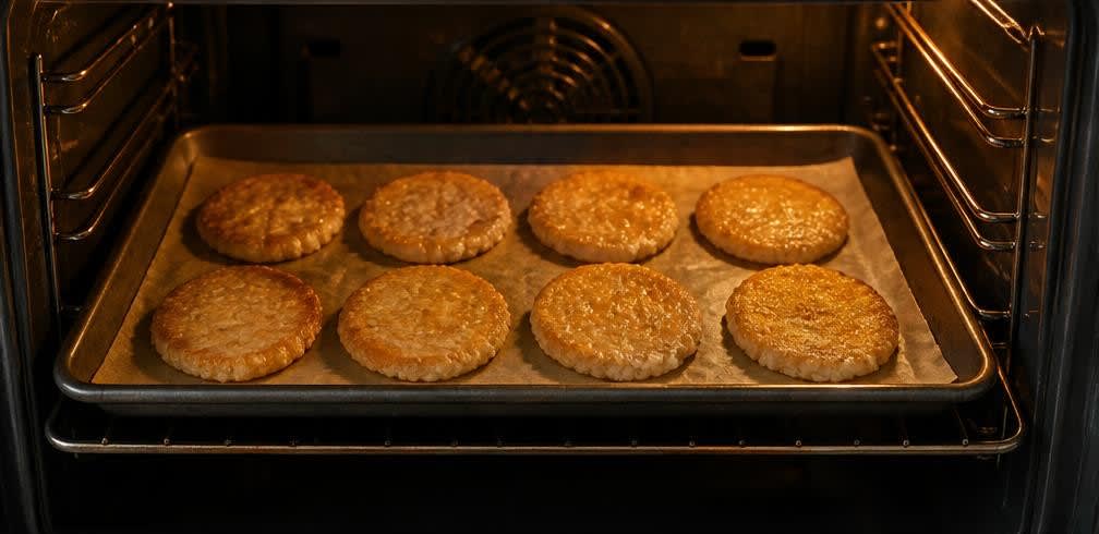 Knusprige Reis-Cracker mit Erdnussbutter – Zubereitung Schritt für Schritt – Im Ofen backen