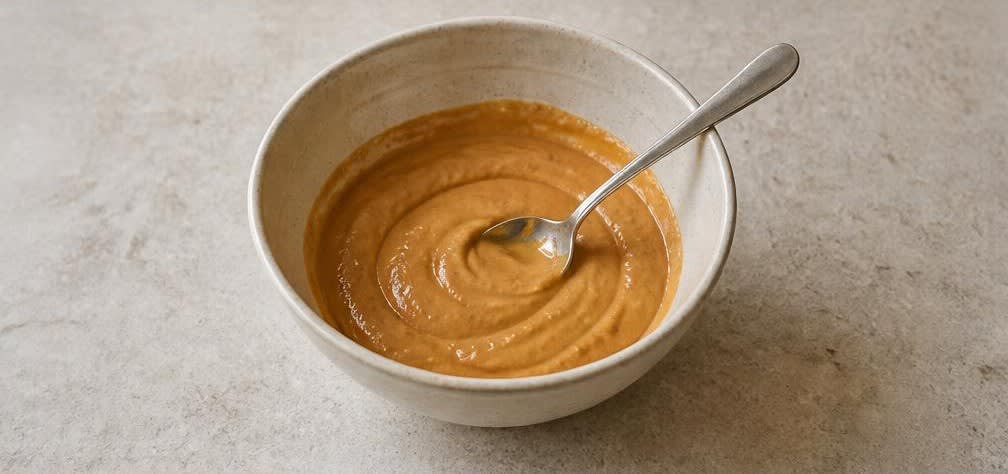 Knusprige Reis-Cracker mit Erdnussbutter – Zubereitung Schritt für Schritt – Erdnussbutter-Creme herstellen