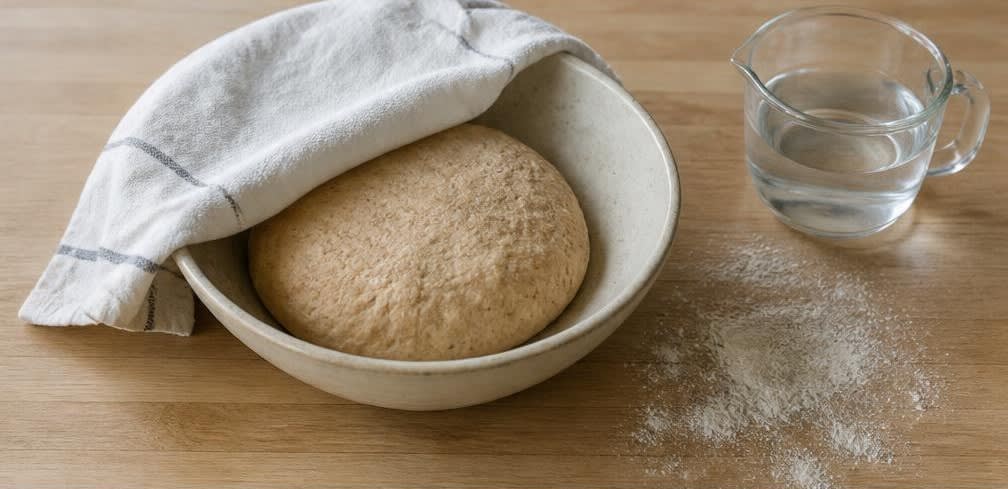 Aloo Paratha: Indisches Vollkorn-Fladenbrot mit würziger Kartoffelfüllung – Zubereitung Schritt für Schritt – Teig herstellen