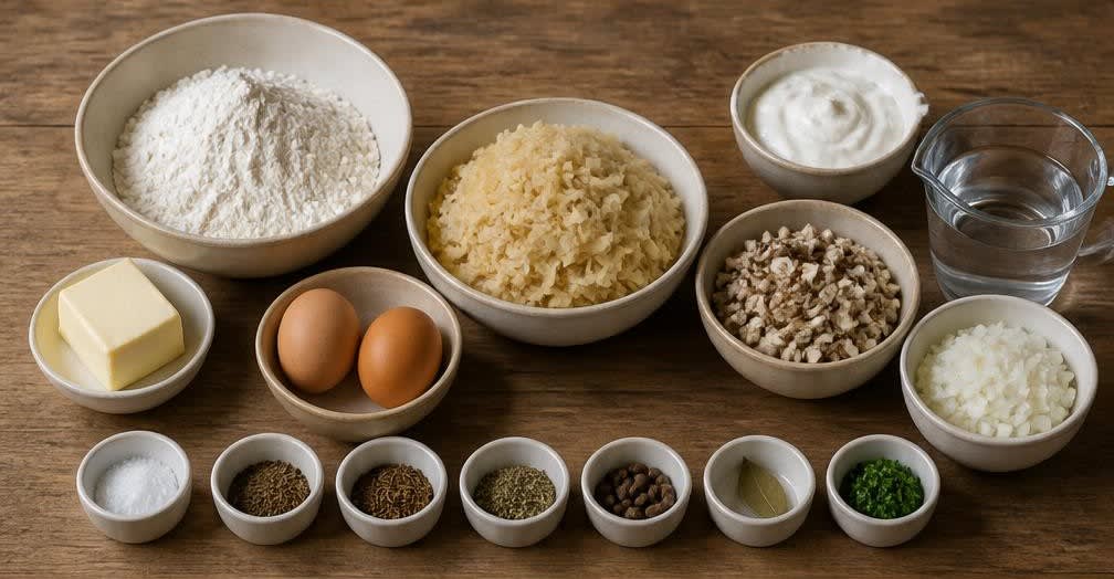 Osteuropäische Piroggen mit Sauerkraut-Pilz-Füllung – Zutaten