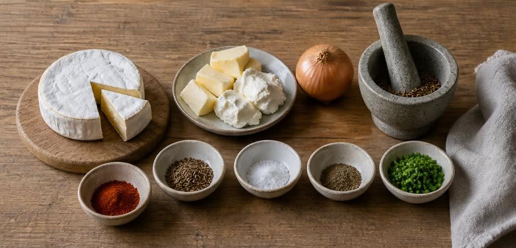 Bayerischer Obatzda mit frischem Camembert – Zutaten