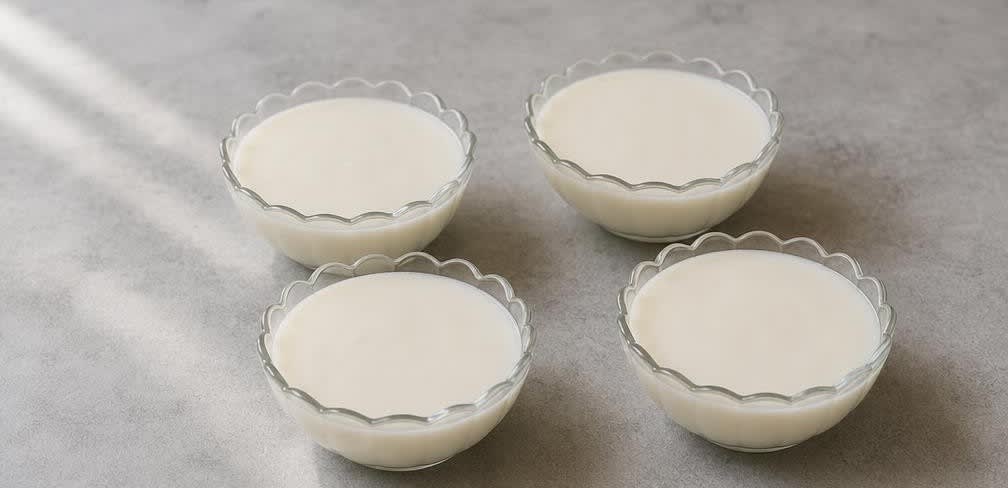 Klassisches Muhallebi aus frischer Vollmilch – Zubereitung Schritt für Schritt – Muhallebi portionieren