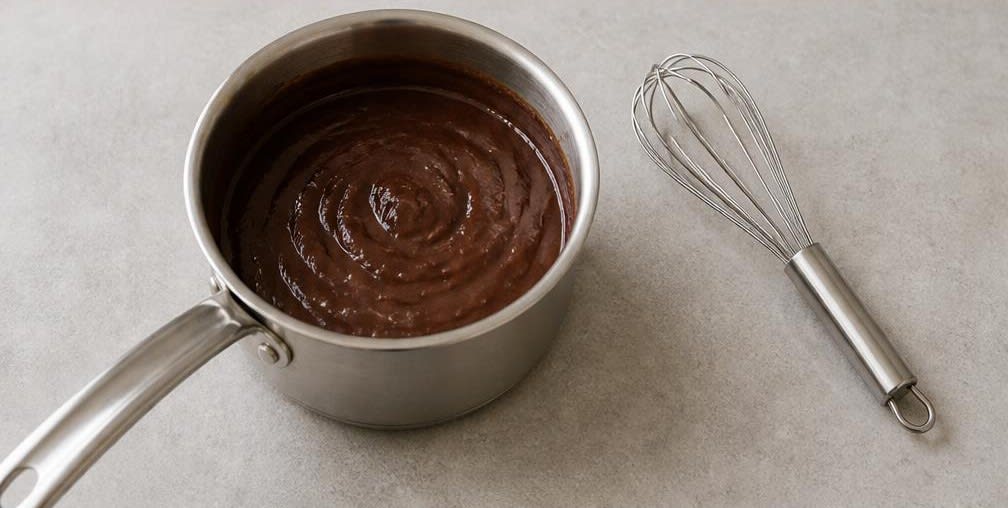 Französischer dunkler Schokoladenpudding – Zubereitung Schritt für Schritt – Schokoladencreme herstellen