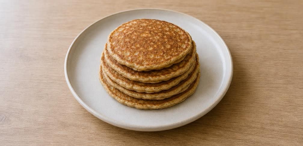 Bananen-Pancakes mit Haferflocken – Zubereitung Schritt für Schritt – Anrichten