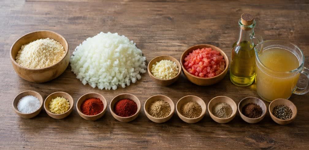 Äthiopischer Kichererbsen-Shiro-Eintopf – Zutaten