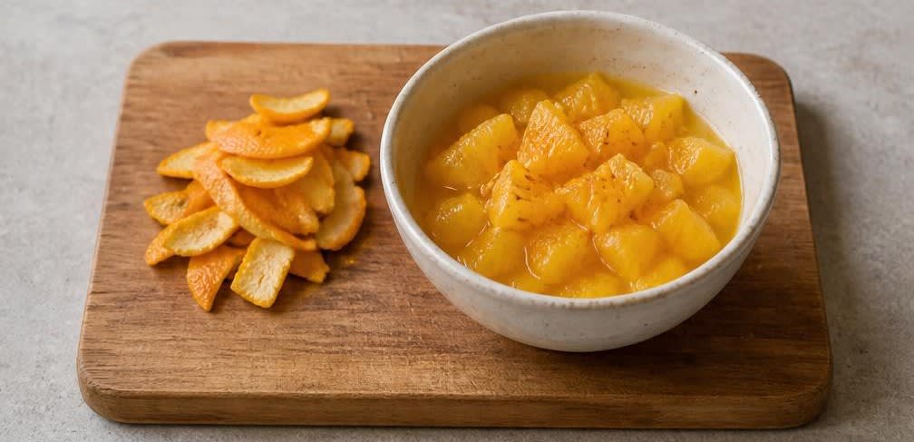 Eisenreiches Hafer-Müsli mit Orange und gerösteten Nüssen – Zubereitung Schritt für Schritt – Orangen vorbereiten