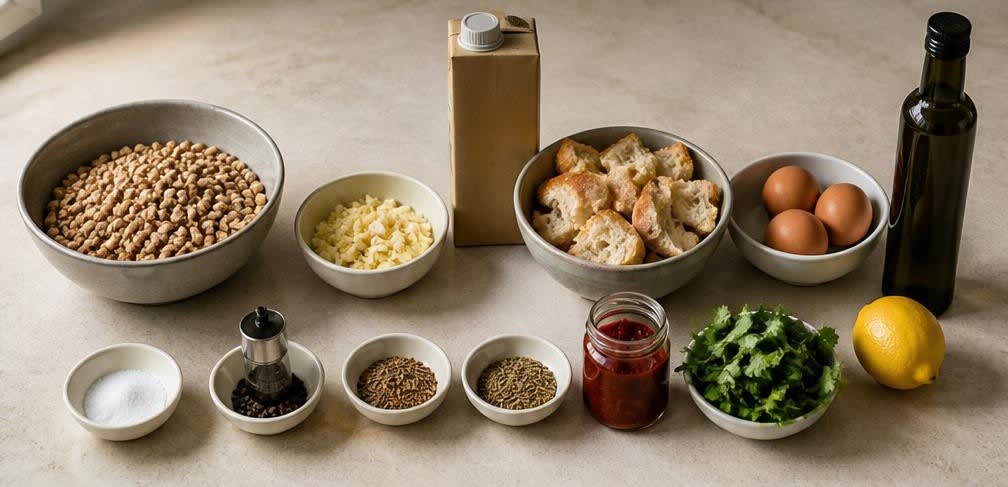 Tunesische Kichererbsensuppe Lablabi – Zutaten