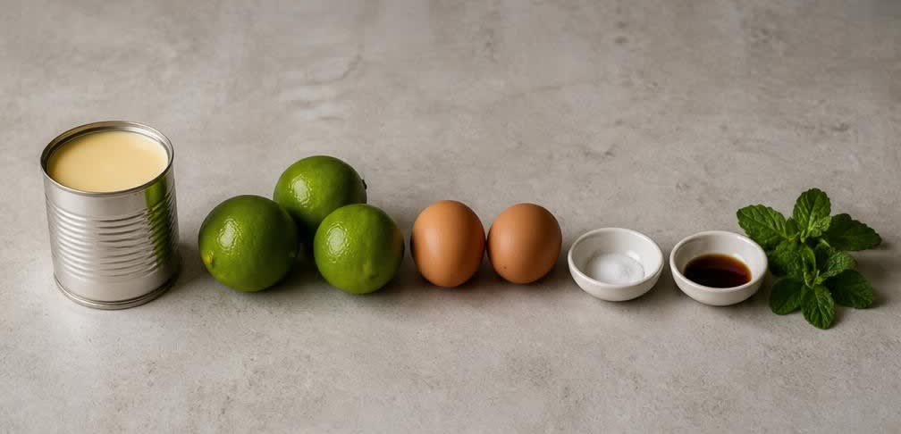 Cremiger brasilianischer Limetten-Pudding – Zutaten