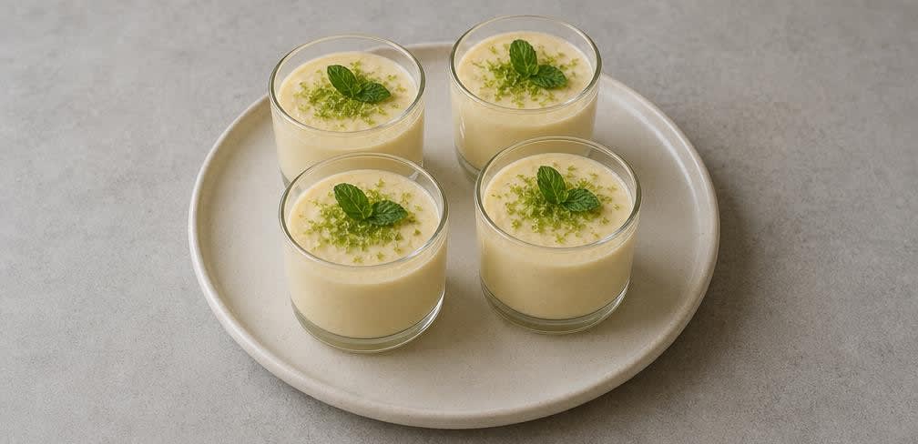 Cremiger brasilianischer Limetten-Pudding – Zubereitung Schritt für Schritt – Anrichten