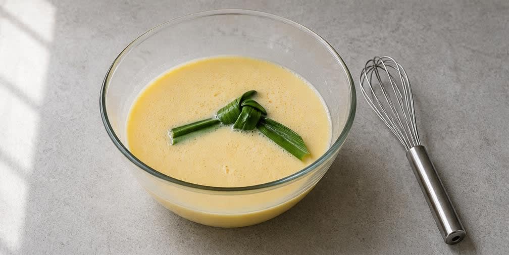 Kaya Toast mit weichem Ei – Zubereitung Schritt für Schritt – Kaya-Creme mischen
