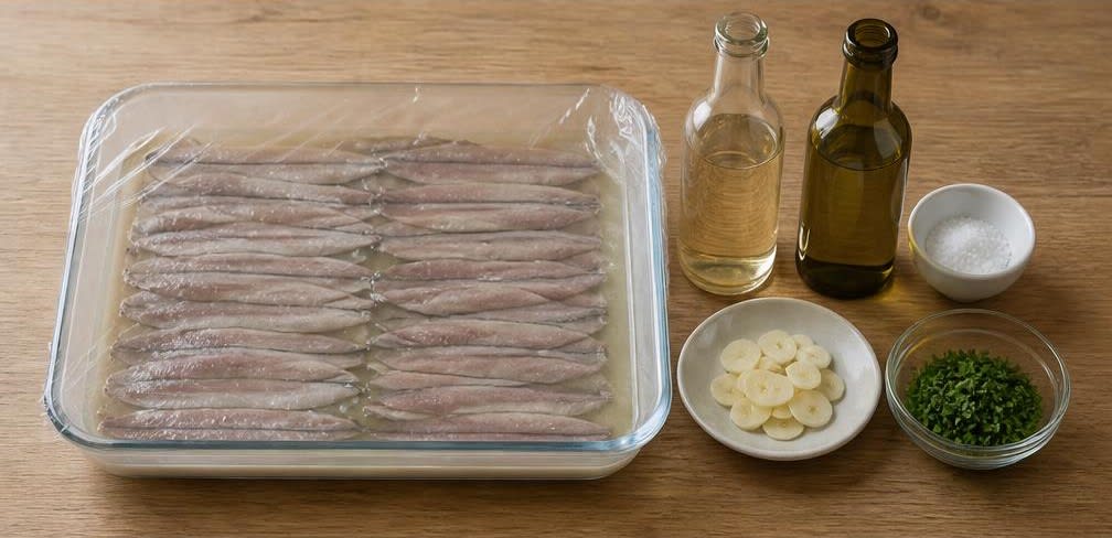 Spanische Boquerones en Vinagre – Zubereitung Schritt für Schritt – Sardellen marinieren