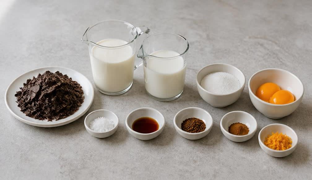 Französische Schokoladen-Creme – Zutaten