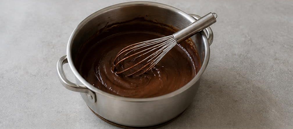 Französische Schokoladen-Creme – Zubereitung Schritt für Schritt – Schokoladenbasis herstellen