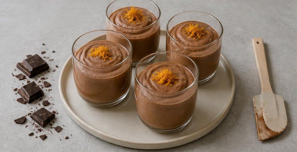 Französische Schokoladen-Creme – Zubereitung Schritt für Schritt – Creme fertigstellen und anrichten