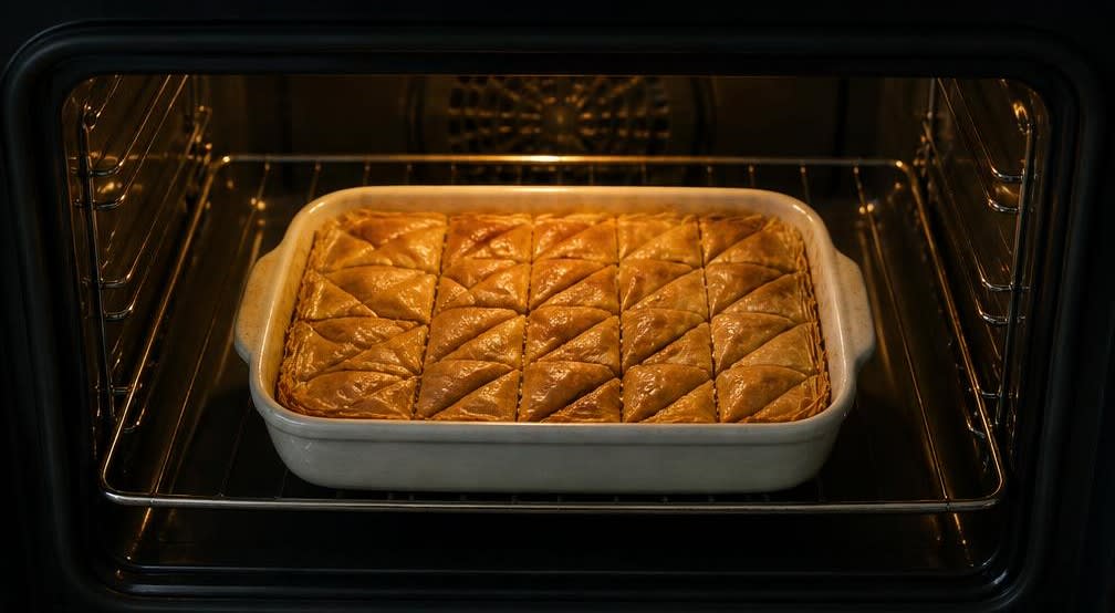 Baklava mit ganzen Walnüssen – Zubereitung Schritt für Schritt – Im Ofen backen