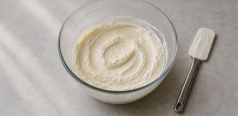 New York Cheesecake ohne Verdickungsmittel – Zubereitung Schritt für Schritt – Käsecreme mischen