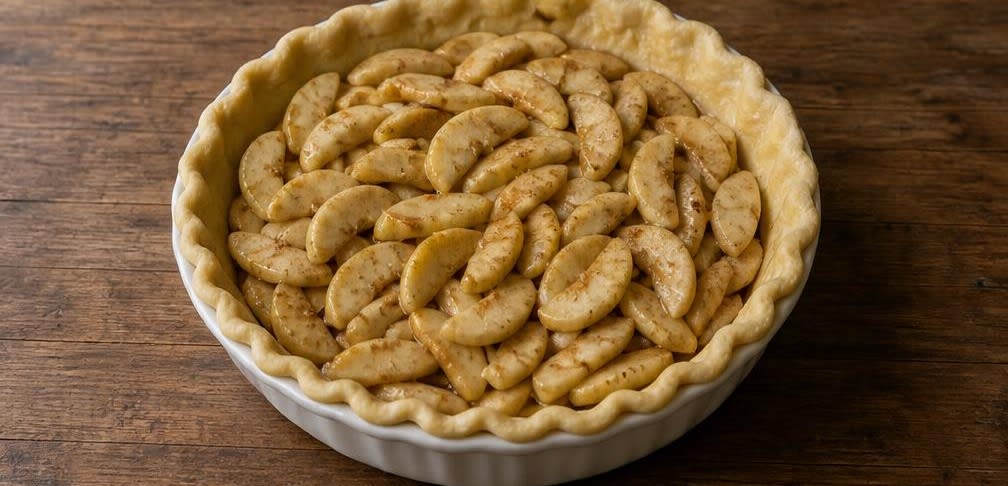 Klassischer American Apple Pie mit saftigen Apfelscheiben – Zubereitung Schritt für Schritt – Pie formen