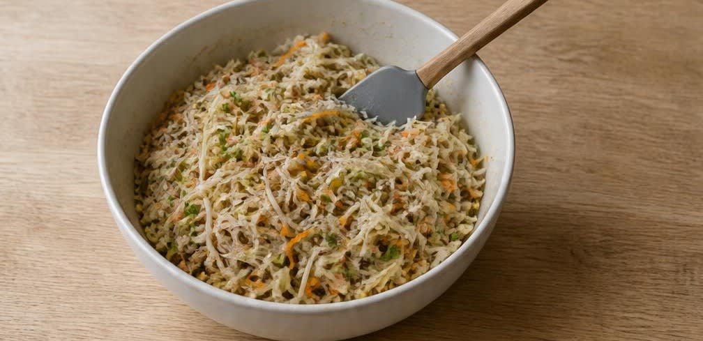 Knusprige vietnamesische Frühlingsrollen (Nem Rán) – Zubereitung Schritt für Schritt – Füllung würzen