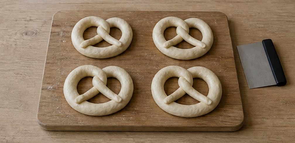 Klassische Laugenbrezeln selbst gebacken – Zubereitung Schritt für Schritt – Brezeln formen