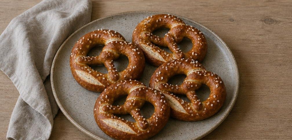 Klassische Laugenbrezeln selbst gebacken – Zubereitung Schritt für Schritt – Anrichten