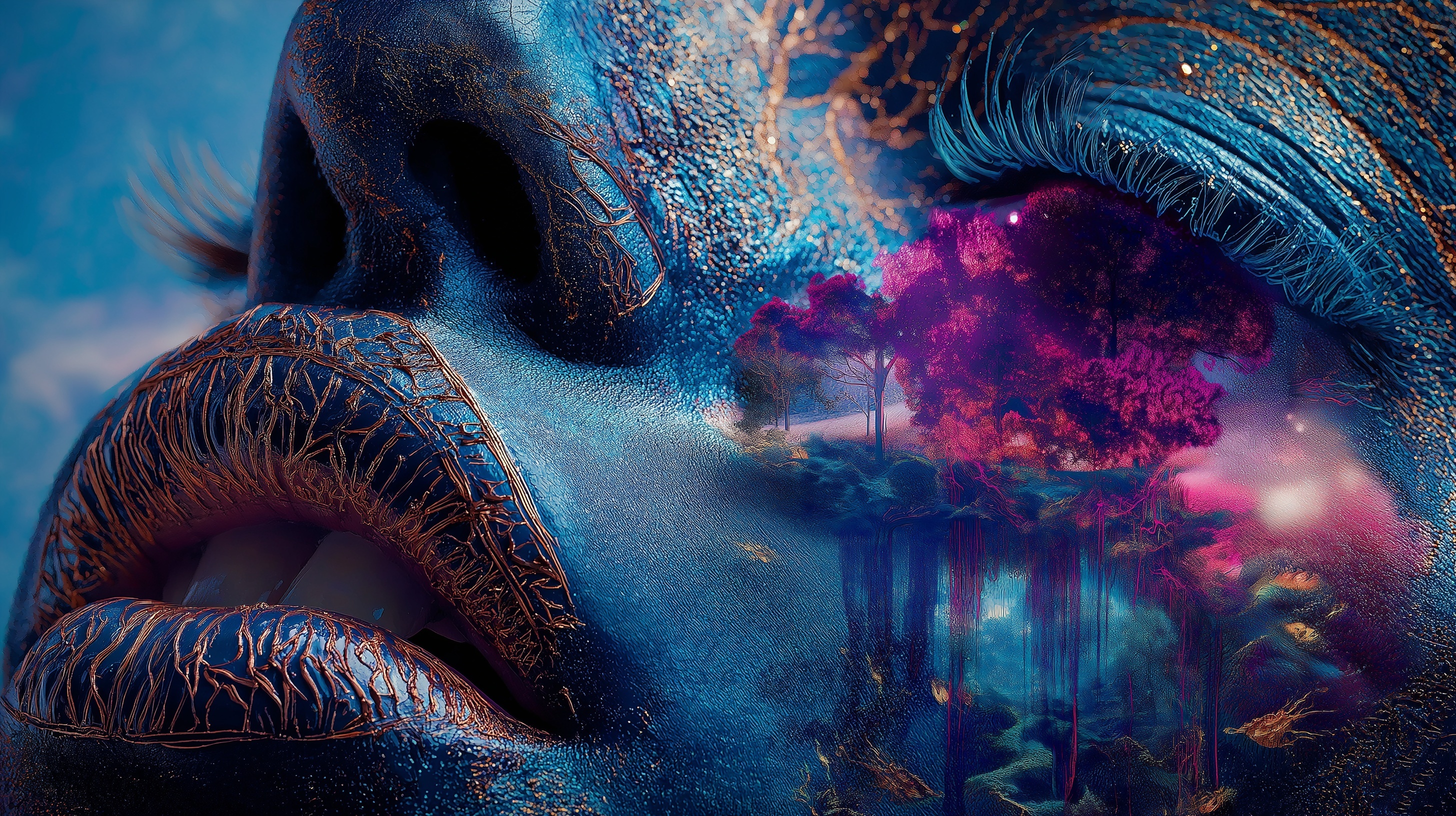 Person lying in bed in reverie state between waking and dreaming representing lucid dream entry