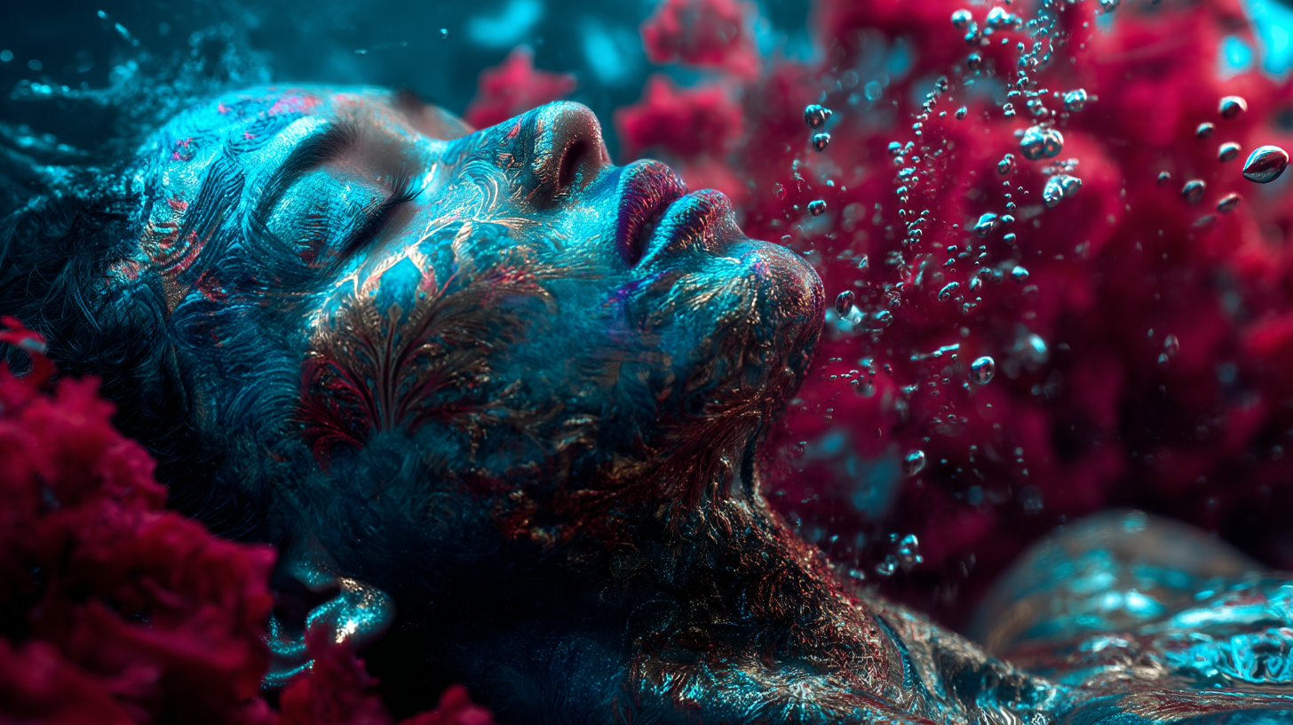 व्यक्ति लूसिड ड्रीम में अपने हाथ देखकर स्थिरीकरण कर रहा है